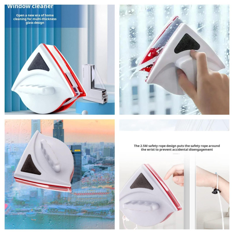 Double Side Magnetic Window Cleaner Brush for Glass