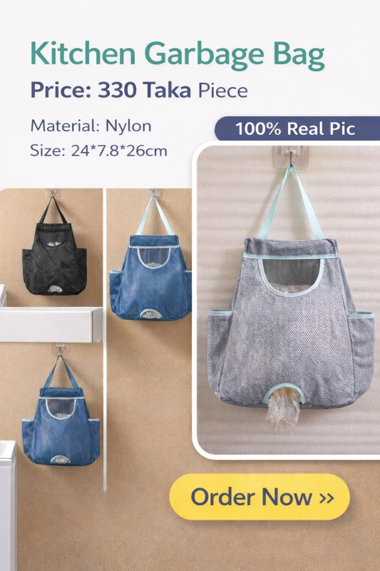 Multi-Purpose Hanging Garbage Storage Bag for Kitchen & Car