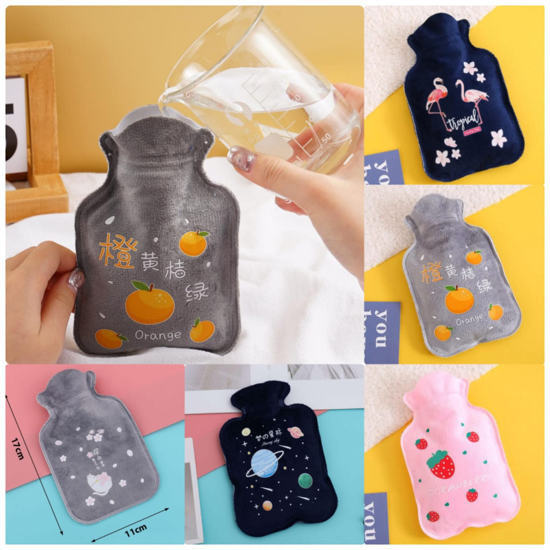 Mini Hot Water Heater Bag – Portable PVC & Velvet Heat Therapy Bag