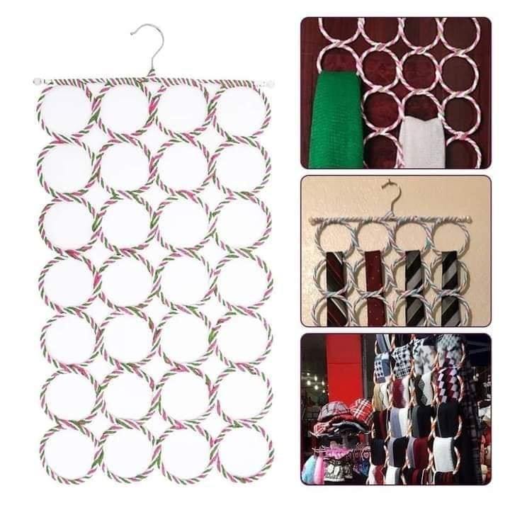 28 Hole Hijab Hanger – Space Saving Multi Scarf Organizer