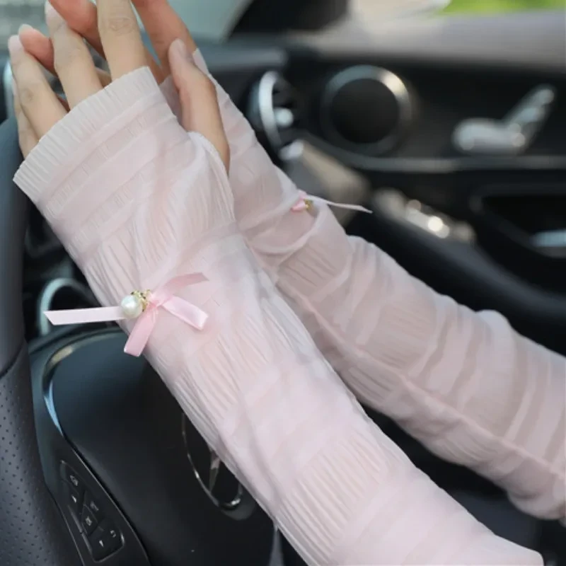 Summer Cooling Arm Sleeves – Women’s Ice Silk Summer Arm Sleeves