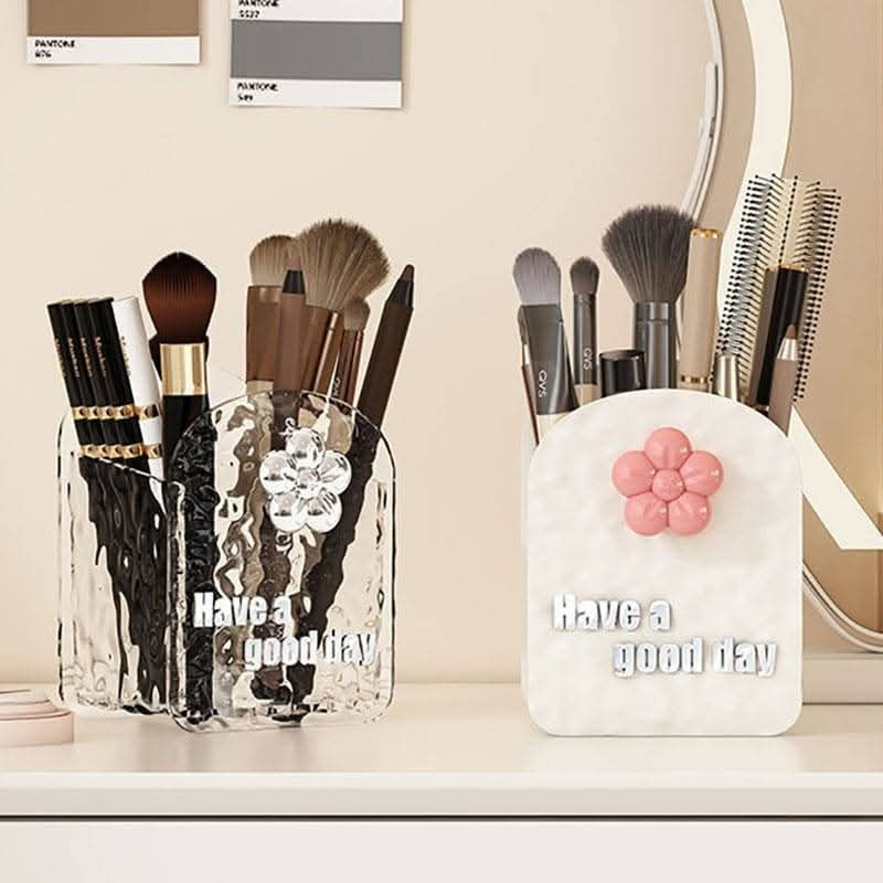 Makeup Brush Storage Box – Stylish & Compact Organizer for Dressing Table