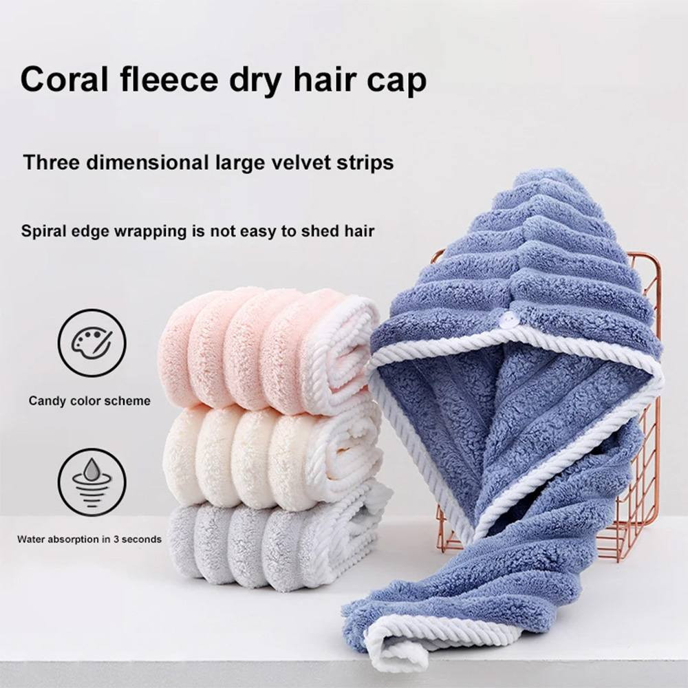 Dry Hair Cap – Super Absorbent & Quick Drying Hair Towel