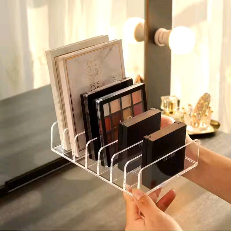 Premium Acrylic 7-Grid Eye Shadow Palette Organiser | Makeup Storage Box