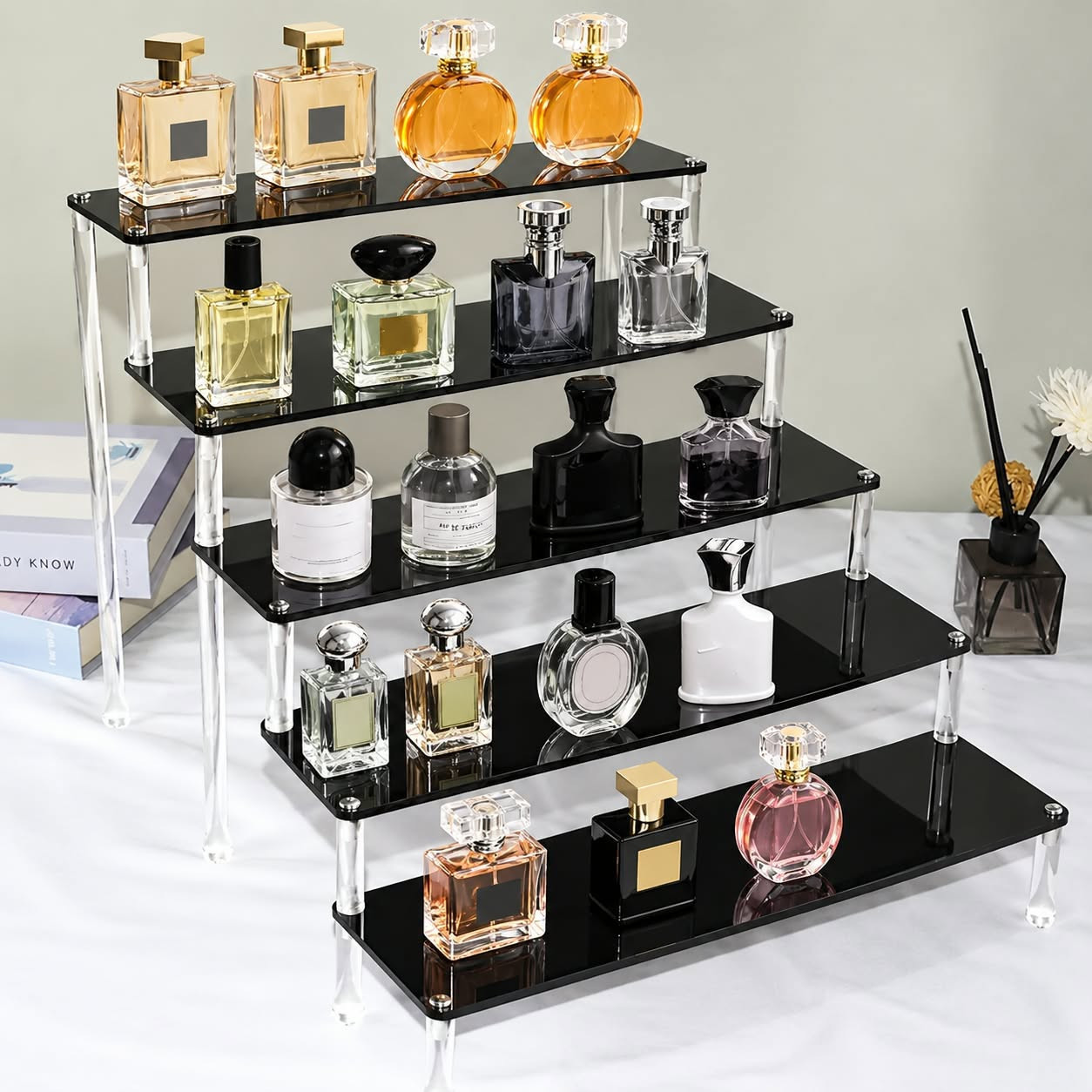 5-Tier Acrylic Beauty & Perfume Display Rack
