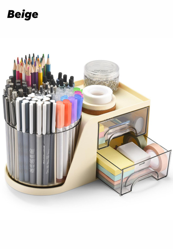 Makeup Organizer Cosmetic Storage Box with 360° Rotating Design
