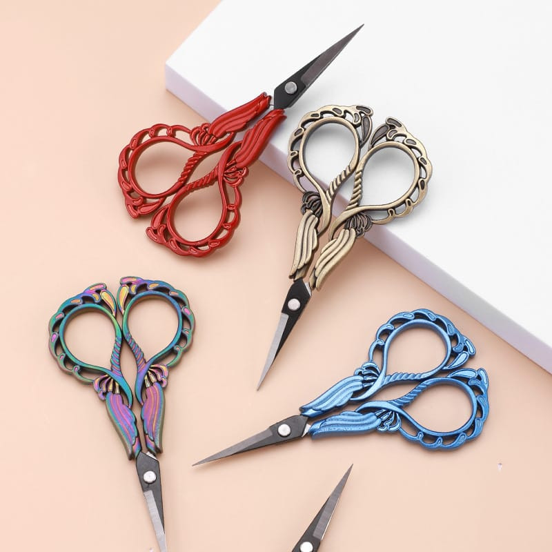 Orchid Flower Vintage Embroidery Scissors – Sharp Stainless Steel Craft & Multi-Purpose Shears
