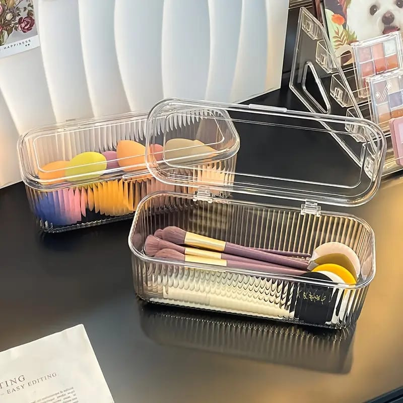 New Premium Multipurpose Transparent Storage Box with Lock – Stylish & Multipurpose Organizer