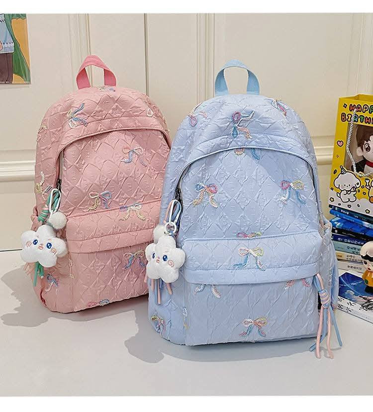 Bow School Backpack – Stylish & Durable Nylon School Bag