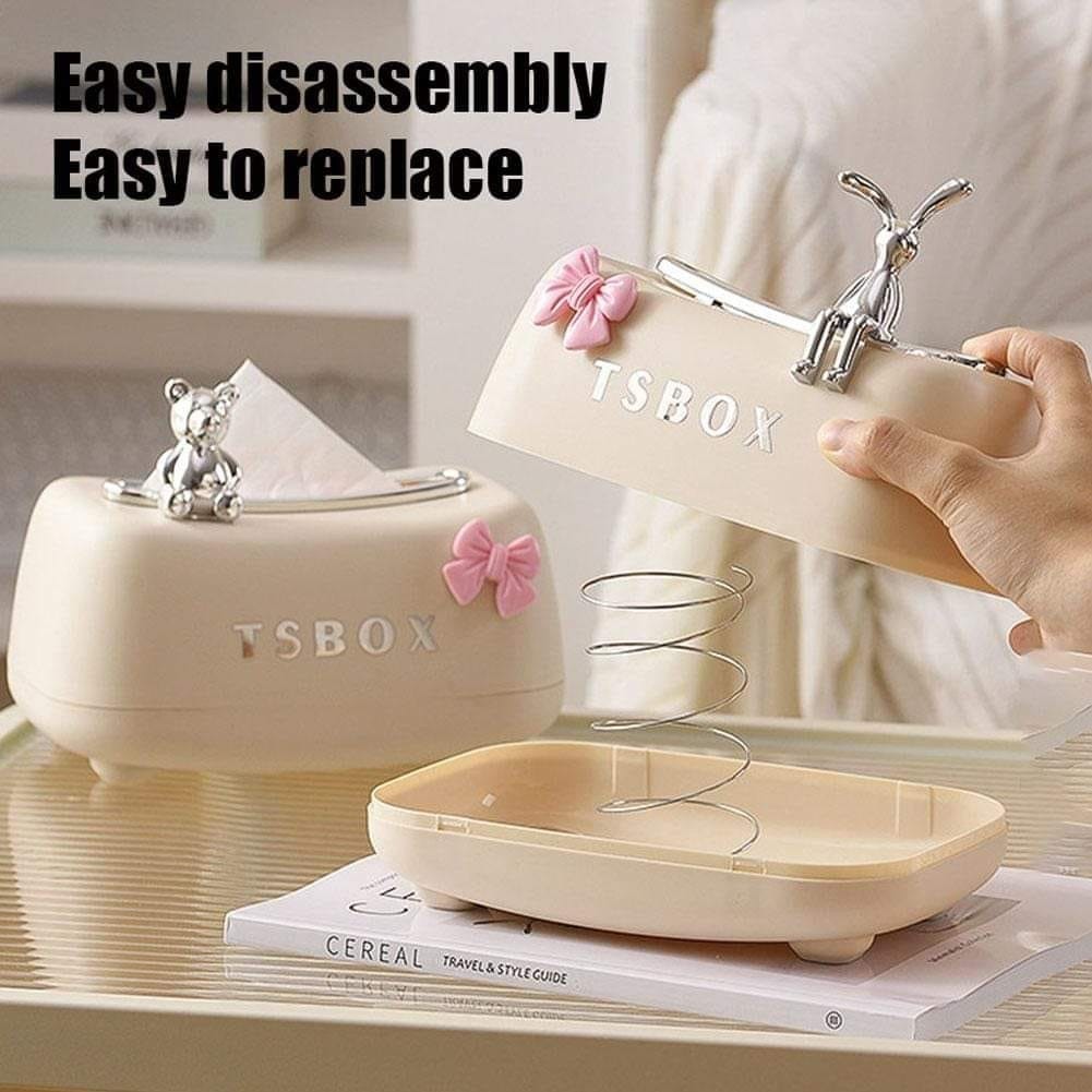 Desk TS Tissue Holder Organiser Box