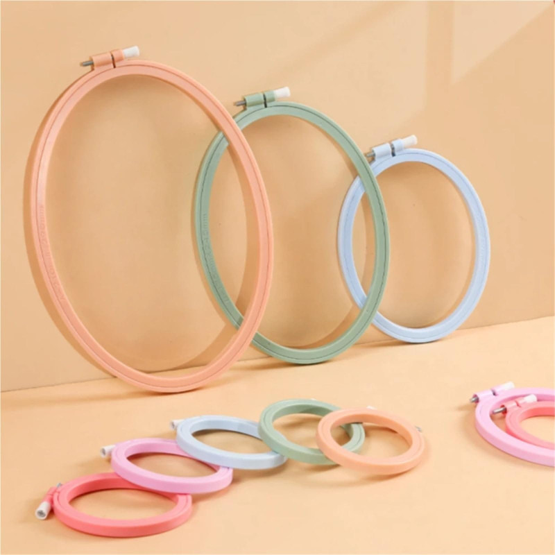 Oval Embroidery Hoop – Plastic Cross Stitch & Hand Embroidery Frame